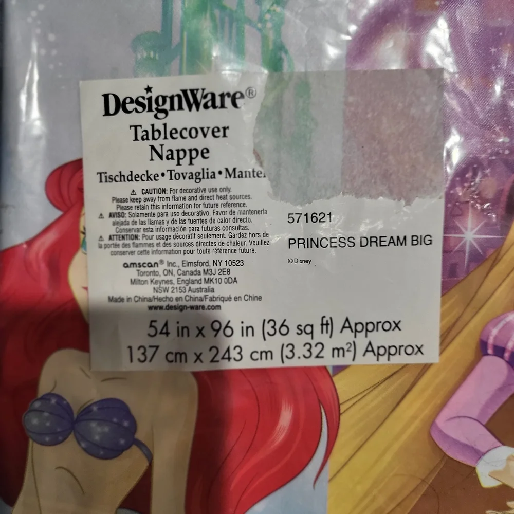 Designware Disney Princess Tablecover with Ariel and Rapunzel